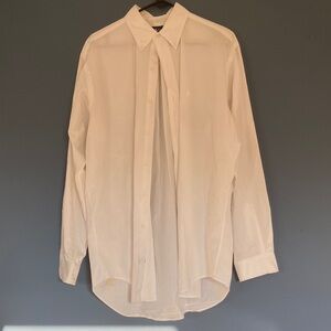 Ralph Lauren White Long-Sleeve Dress Shirt